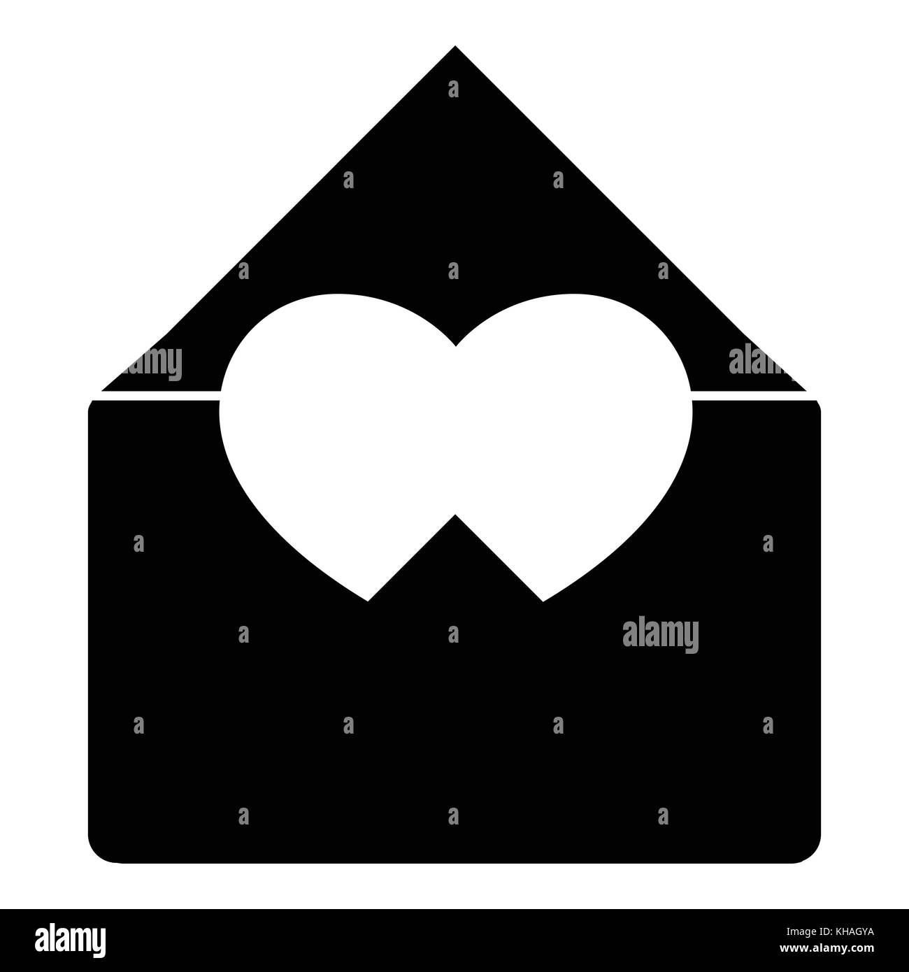 Love letter icon, simple style Stock Vector Image & Art - Alamy