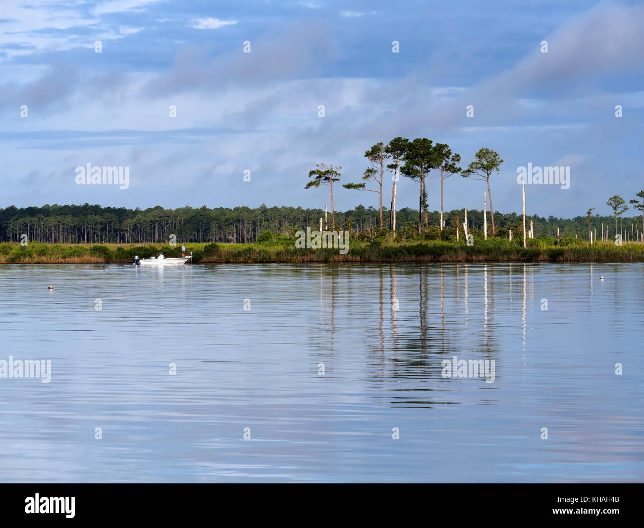 Fishing on the Alligator River, North Carolina Stock Photo Alamy