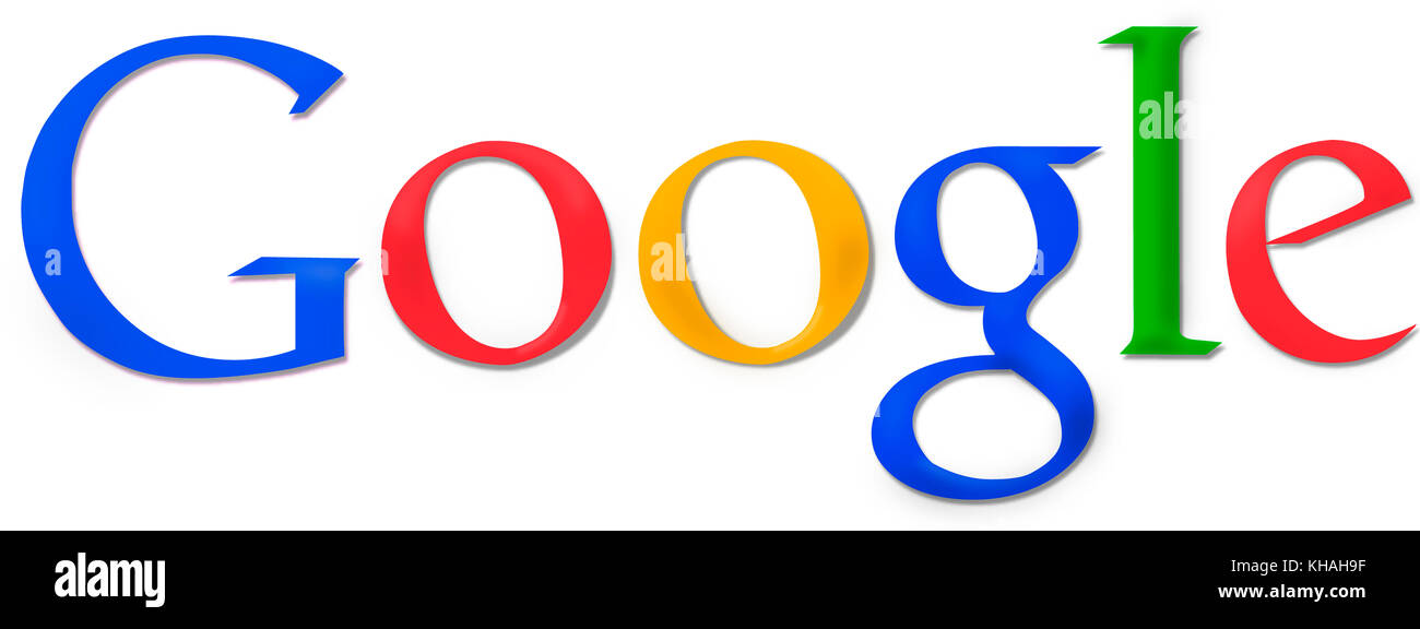 Google logo, search engine Stock Photo