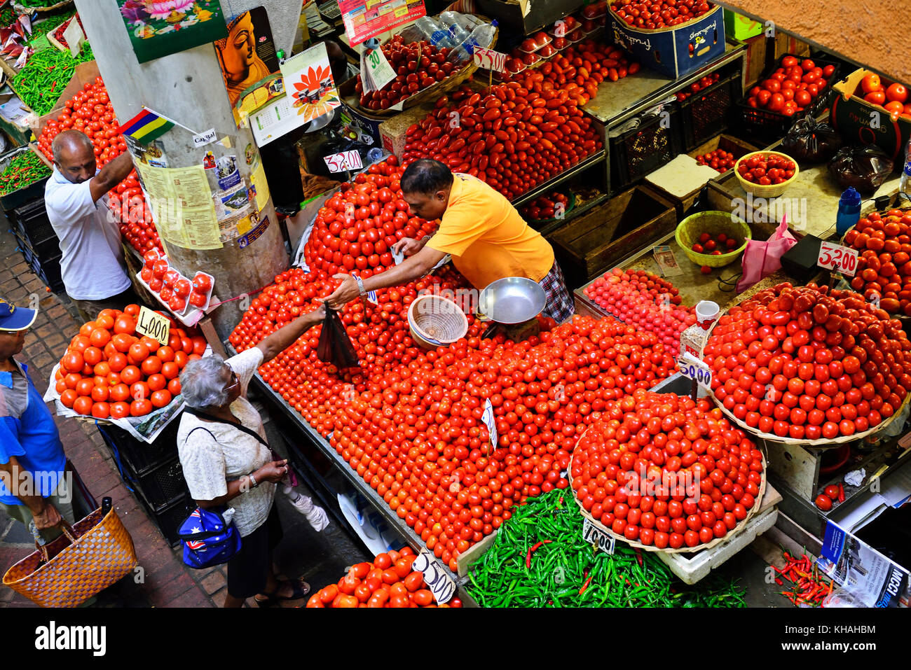 Large vegetable market, Port Louis, Mauritius Stock Photo Alamy