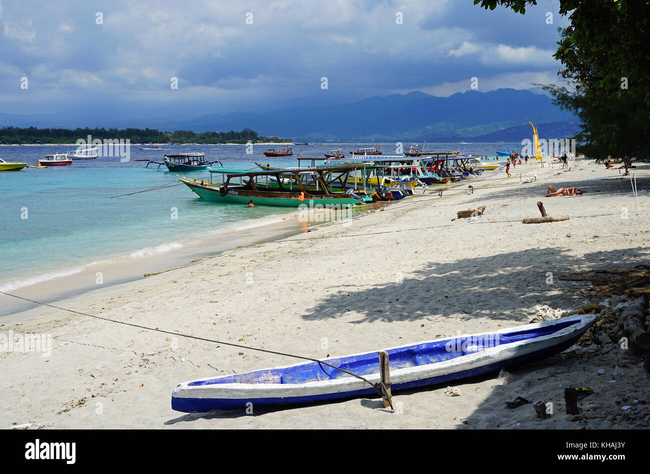 Gili Trawangan Island, Lombok, Nusa Tenggara, Indonesia Stock Photo