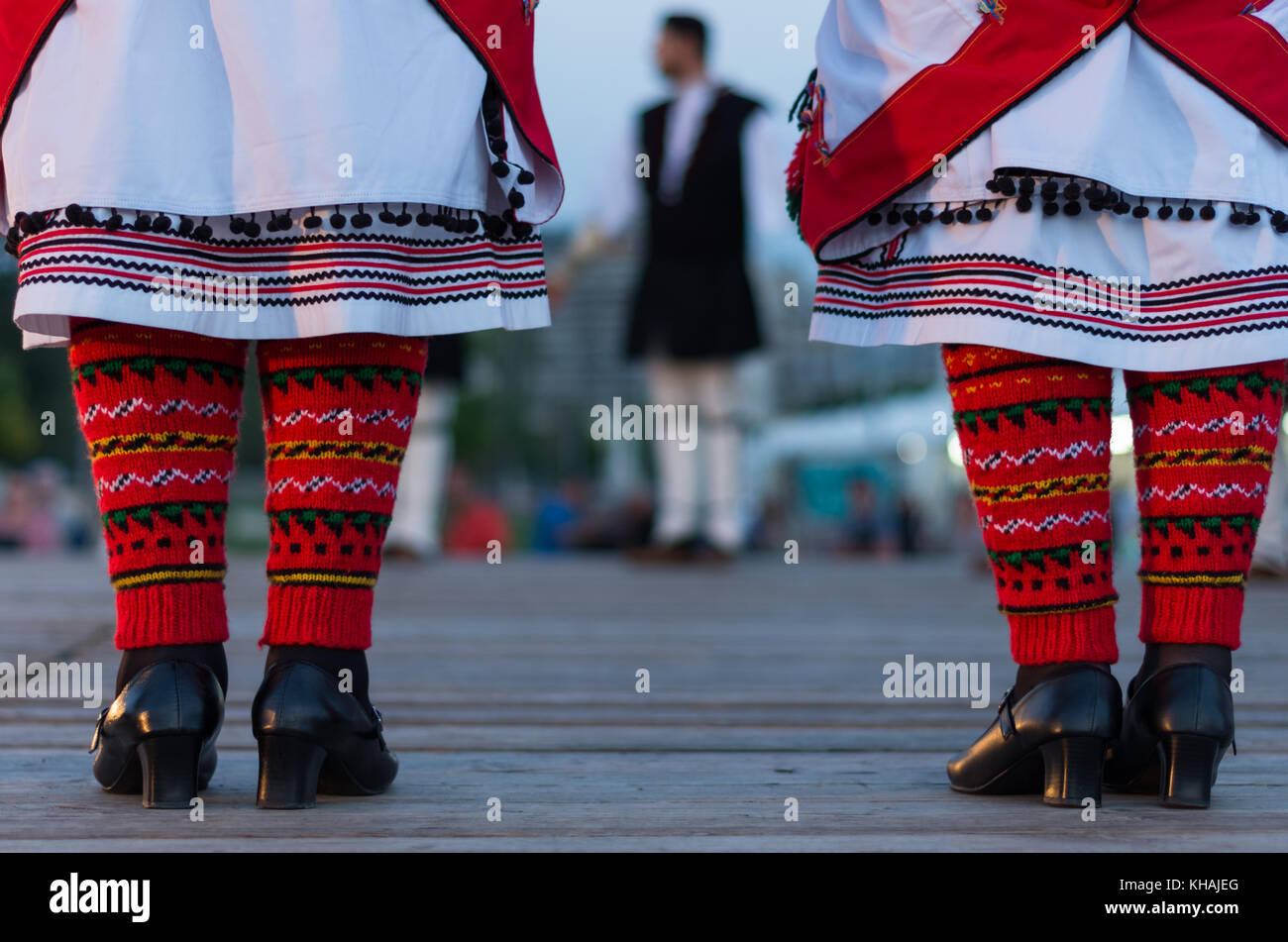 Folk Festival i Thessaloniki, Greek Macedonia, Greece. Stock Photo