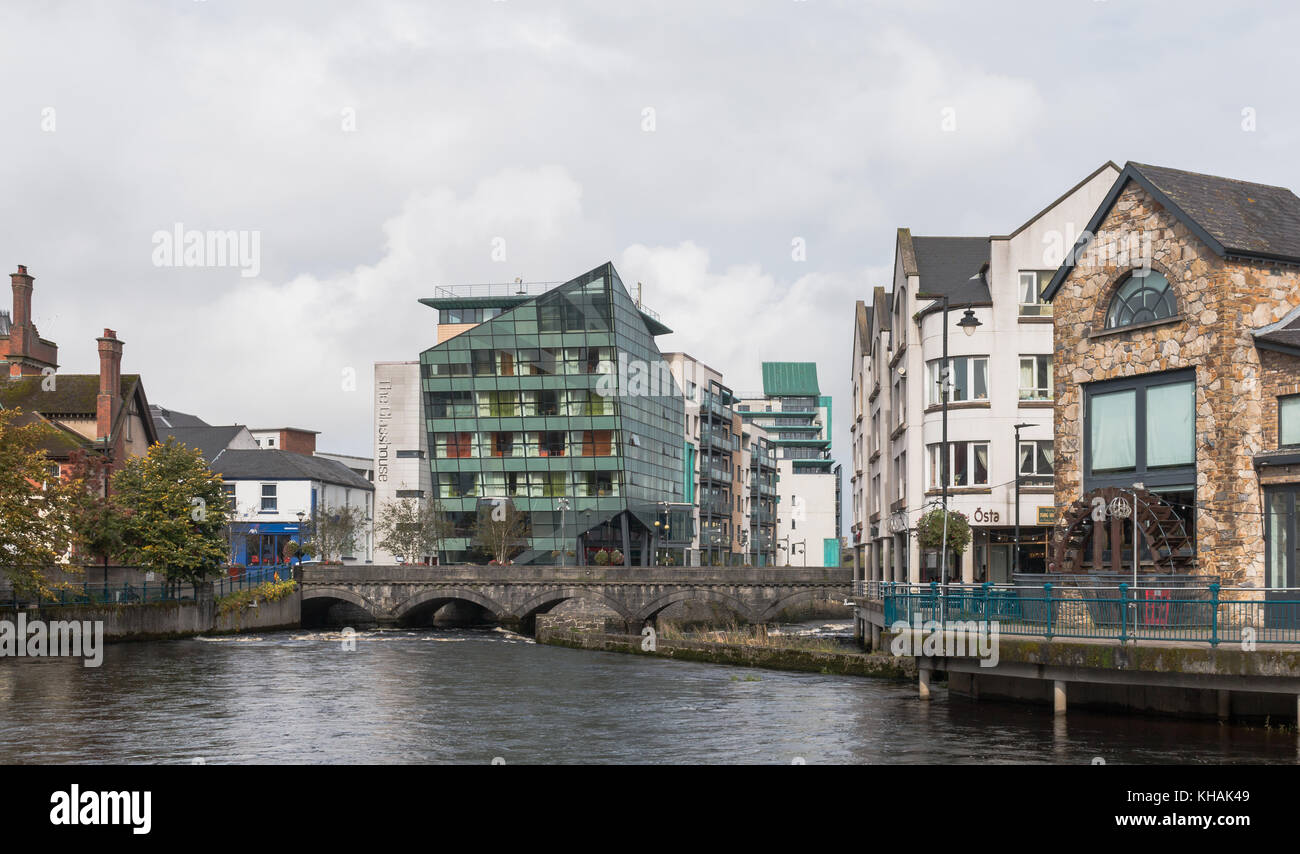 The Garavogue River, Sligo, Ireland, looking towards Hyde Bridge and