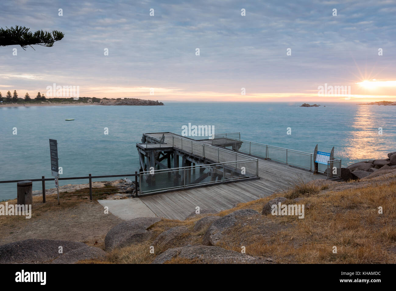 The Port Elliot Jetty / pier located in Horseshoe Bay on the Fleurieu