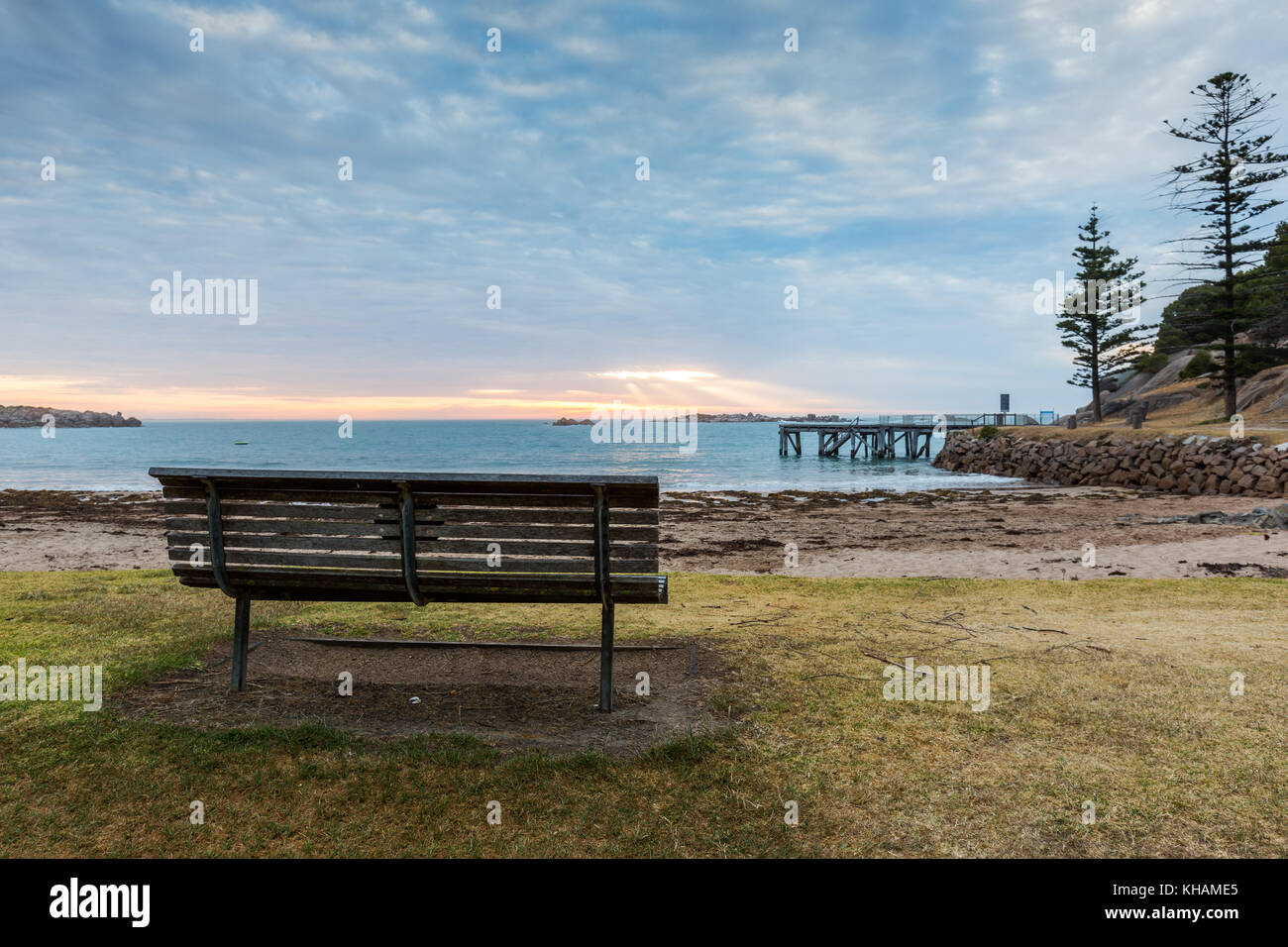 The Port Elliot Jetty / pier located in Horseshoe Bay on the Fleurieu