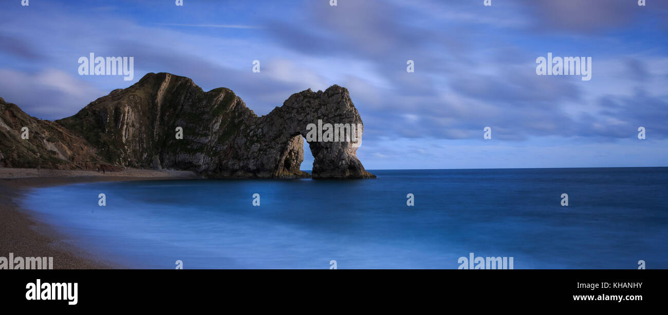 Durdle Door in evening light Stock Photo Alamy