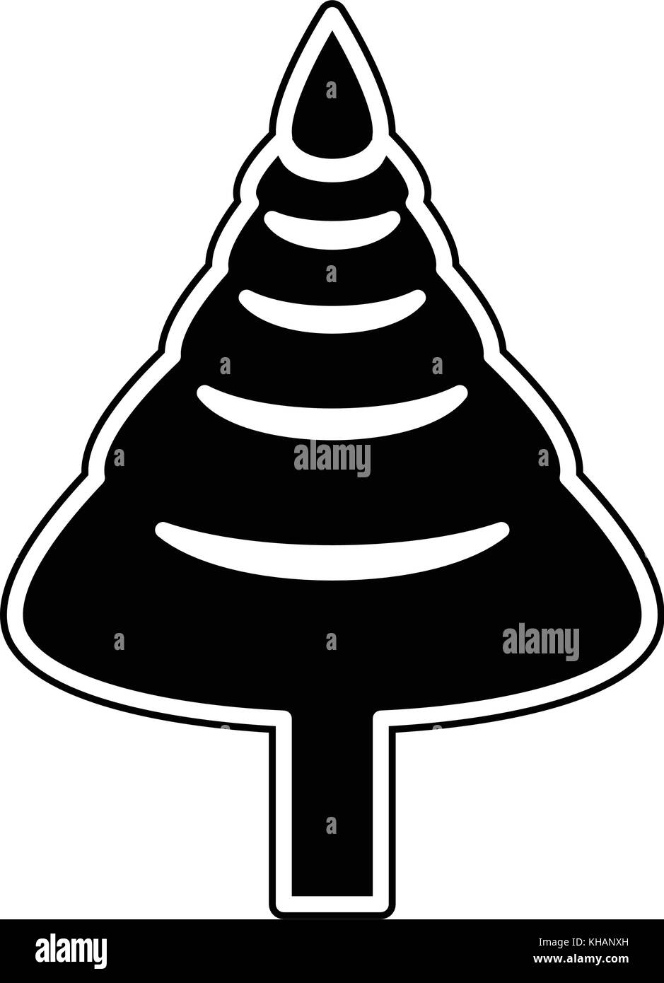Christmas tree icon Stock Vector Image & Art - Alamy