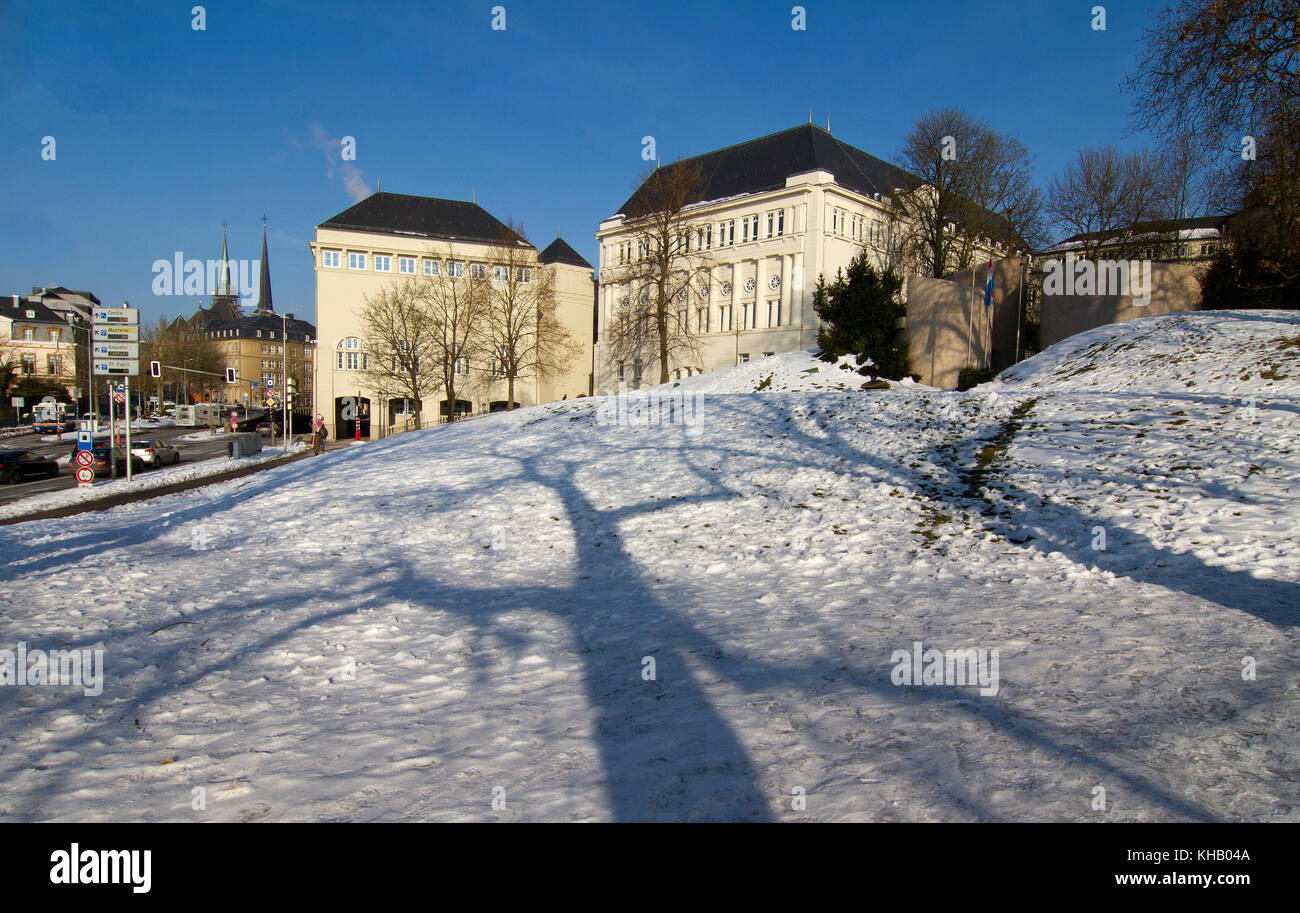 Luxembourg in Winter Stock Photo Alamy