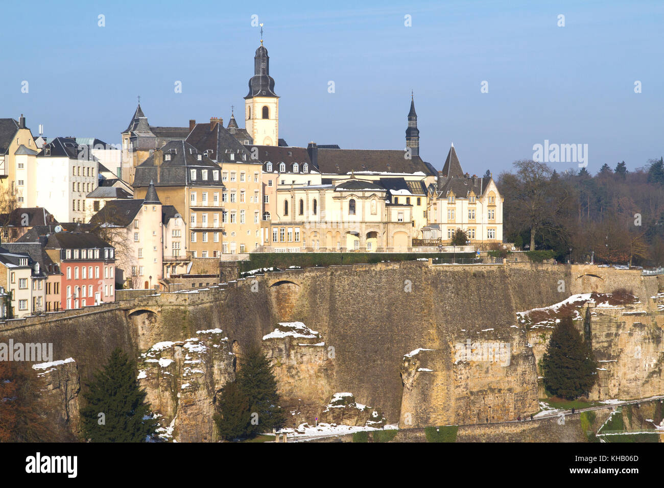Luxembourg in Winter Stock Photo - Alamy