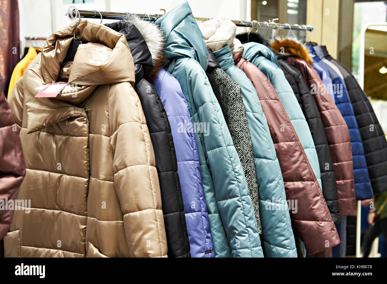 Rack and coats hi-res stock photography and images - Alamy