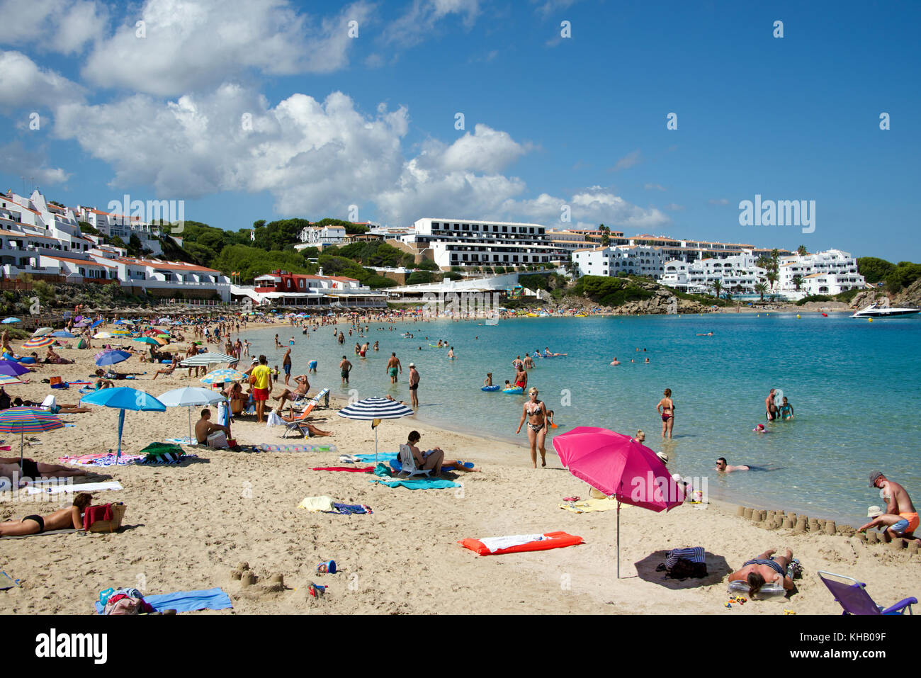 Arenal d'en Castell beach Menorca Spain Stock Photo