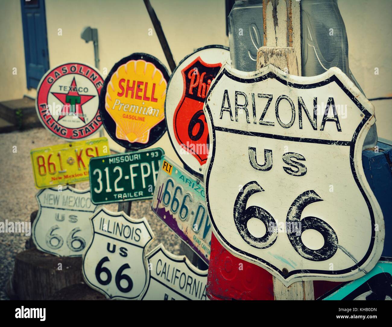 Seligman Arizona July 24 Views Of The Route 66 Decorations In