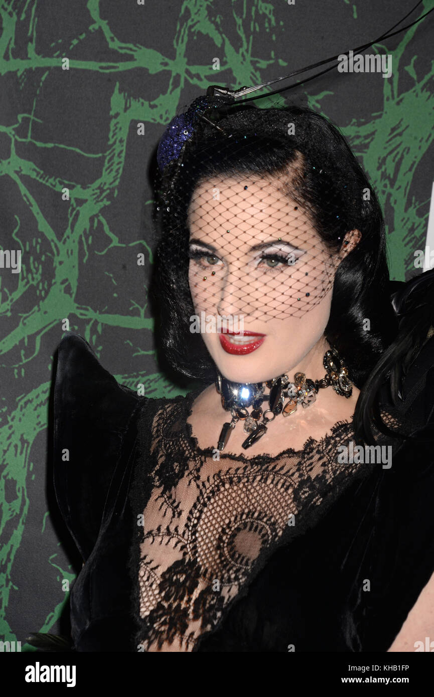 NEW YORK, NY - OCTOBER 30: Dita Von Teese attends Bette Midler's 2017