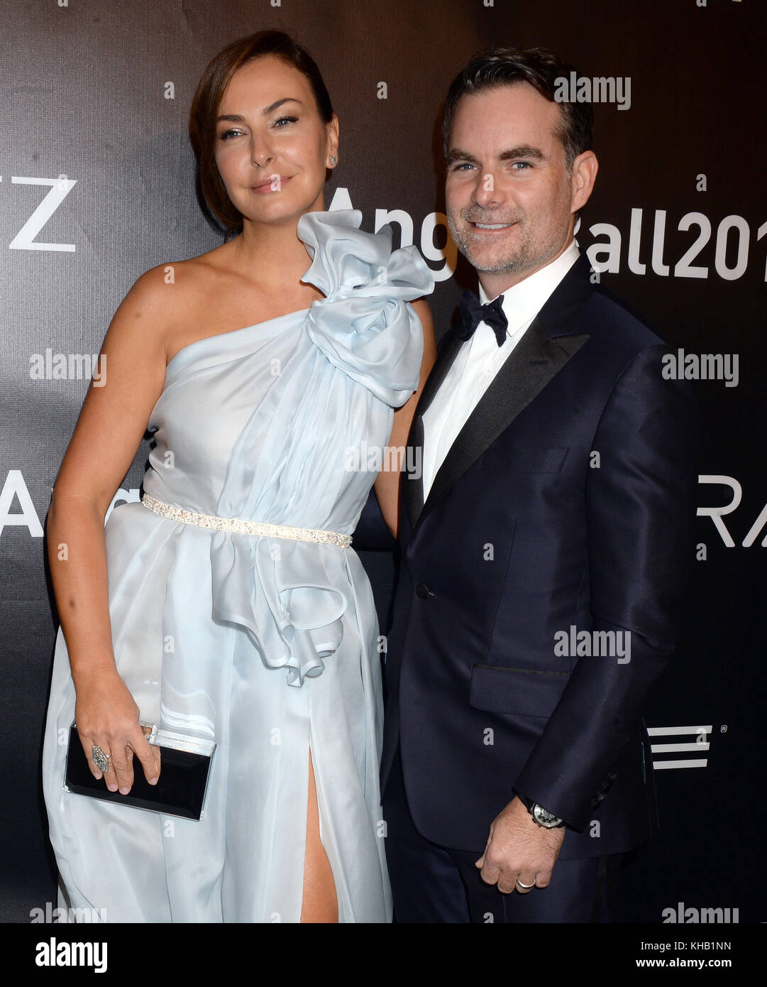 NEW YORK, NY - OCTOBER 23: Ingrid Vandebosch, Jeff Gordon arrives at