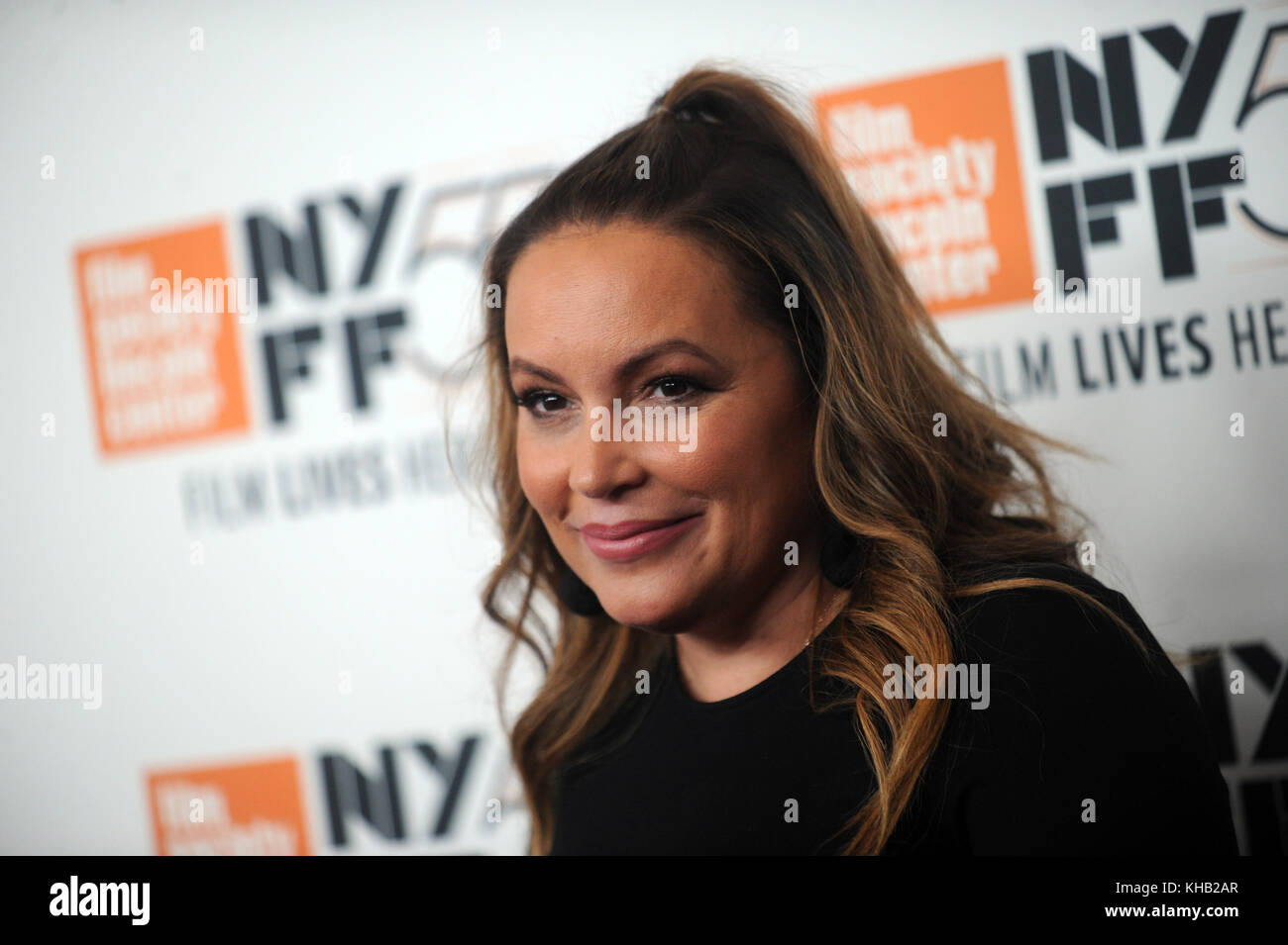 NEW YORK, NY - OCTOBER 12: Angie Martinez attends the 55th New York Film Festival screening of 'Mudbound' at Alice Tully Hall in New York on October 12, 2017   People:  Angie Martinez  Transmission Ref:  MNC1 Stock Photo