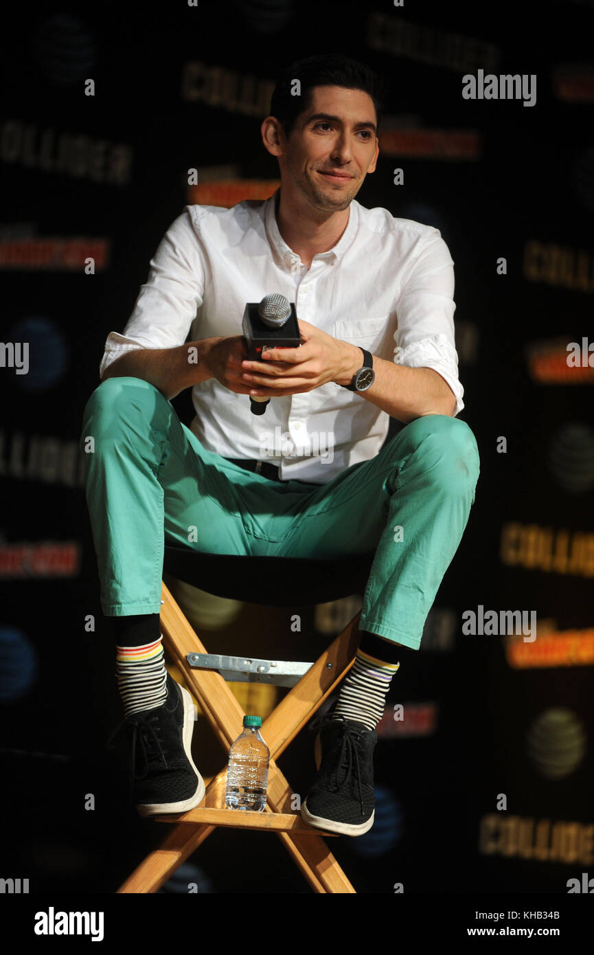 NEW YORK, NY - OCTOBER 06: Max Landis  attend the New York Comic Con Live Stage in partnership with FANDOM and Twitch on October 6, 2017 in New York City   People:  Max Landis  Transmission Ref:  MNC1 Stock Photo