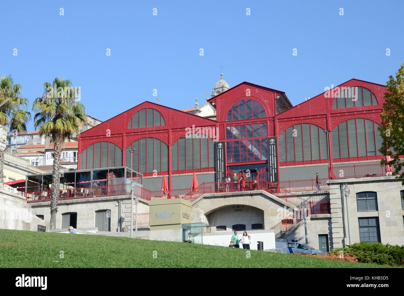 Old market Porto Mercado Ferreira Borges built in 1885 Portugal Stock