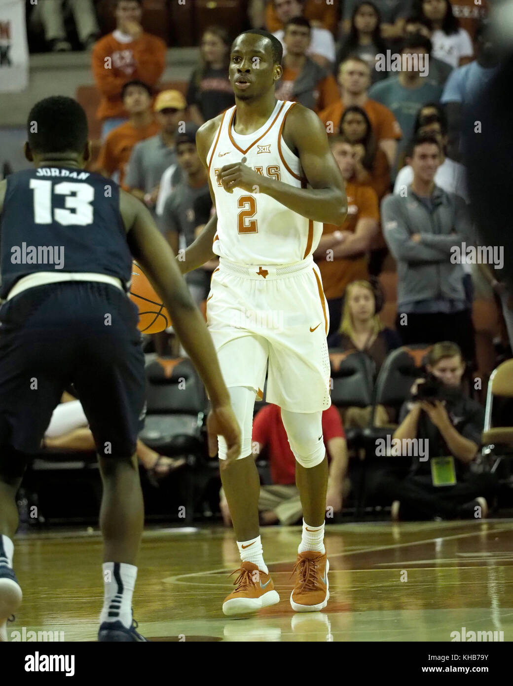 Austin, Texas. Nov 14th, 2017. Matt Coleman #2 of the Texas Longhorns ...