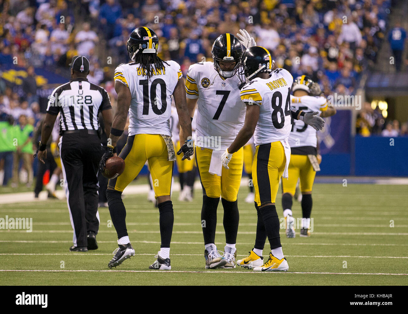 Indianapolis, Indiana, USA. 12th Nov, 2017. Pittsburgh Steelers wide