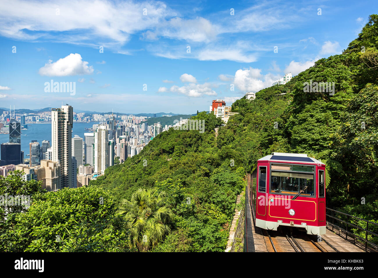 Hong kong the peak tram tower hi-res stock photography and images - Alamy