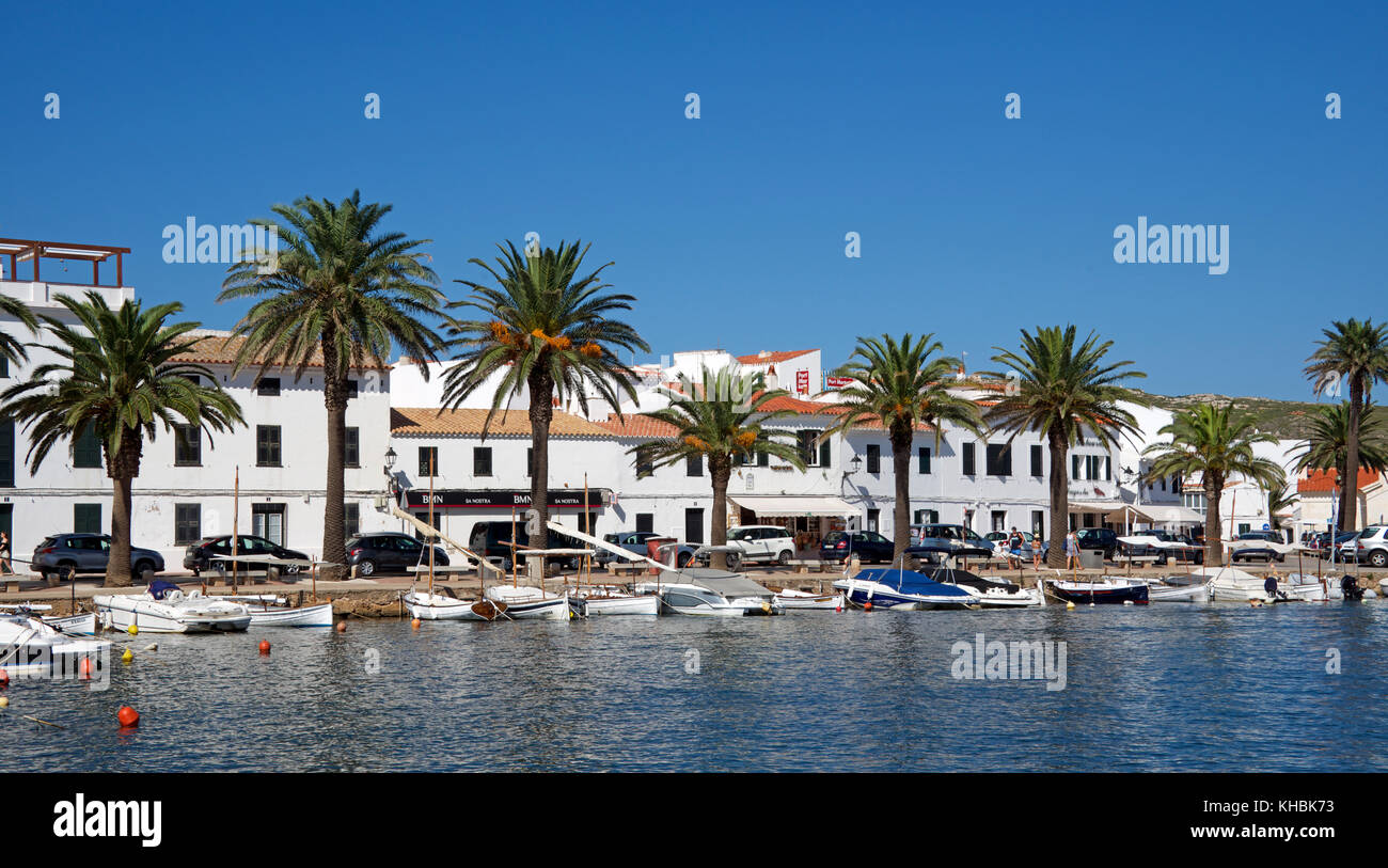 Promenade Fornells Menorca Spain Stock Photo