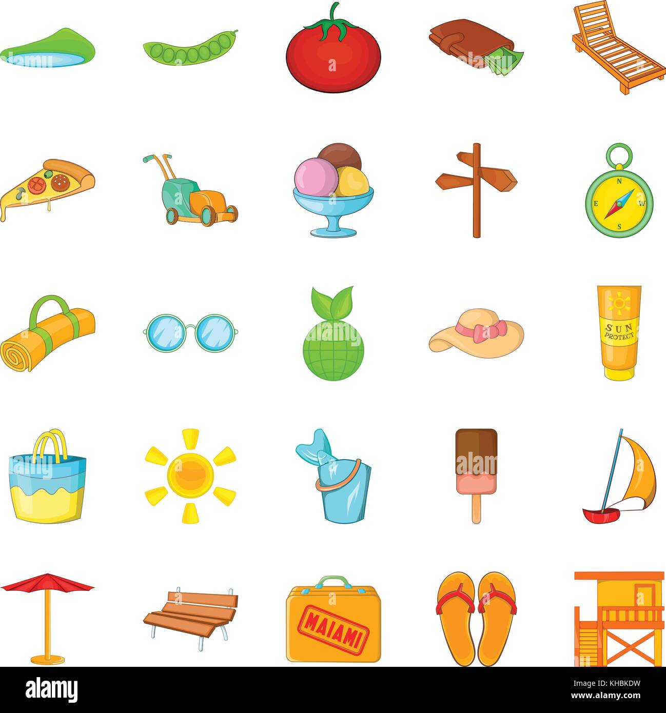 Transmigration icons set, cartoon style Stock Vector Image & Art - Alamy