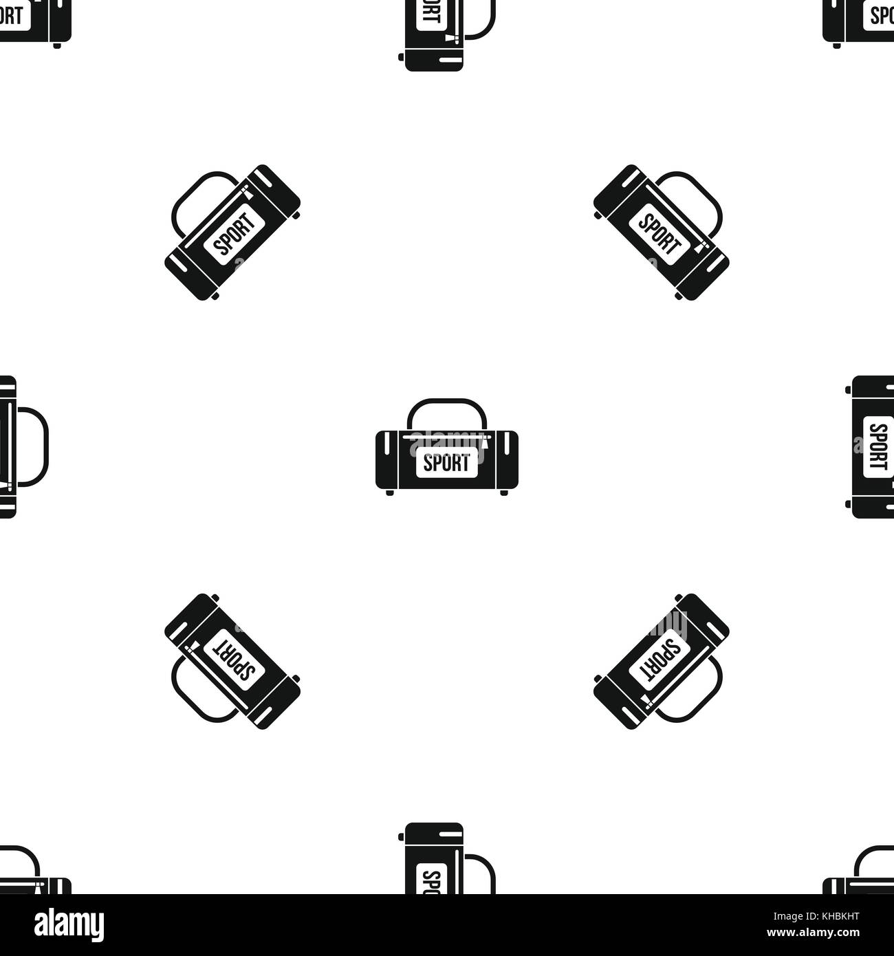Large sports bag pattern seamless black Stock Vector Image & Art Alamy