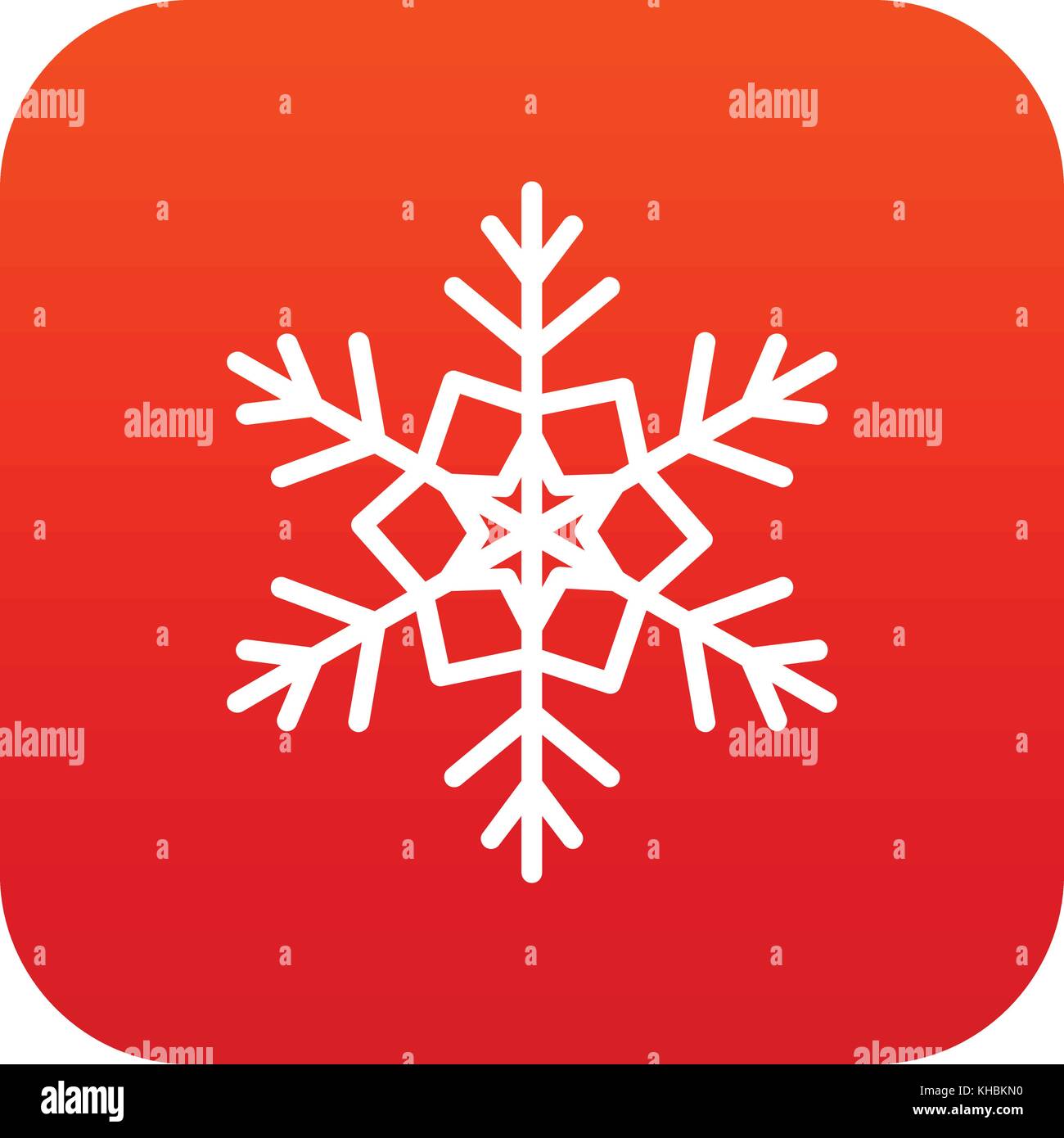 Snowflake icon digital red Stock Vector Image & Art - Alamy