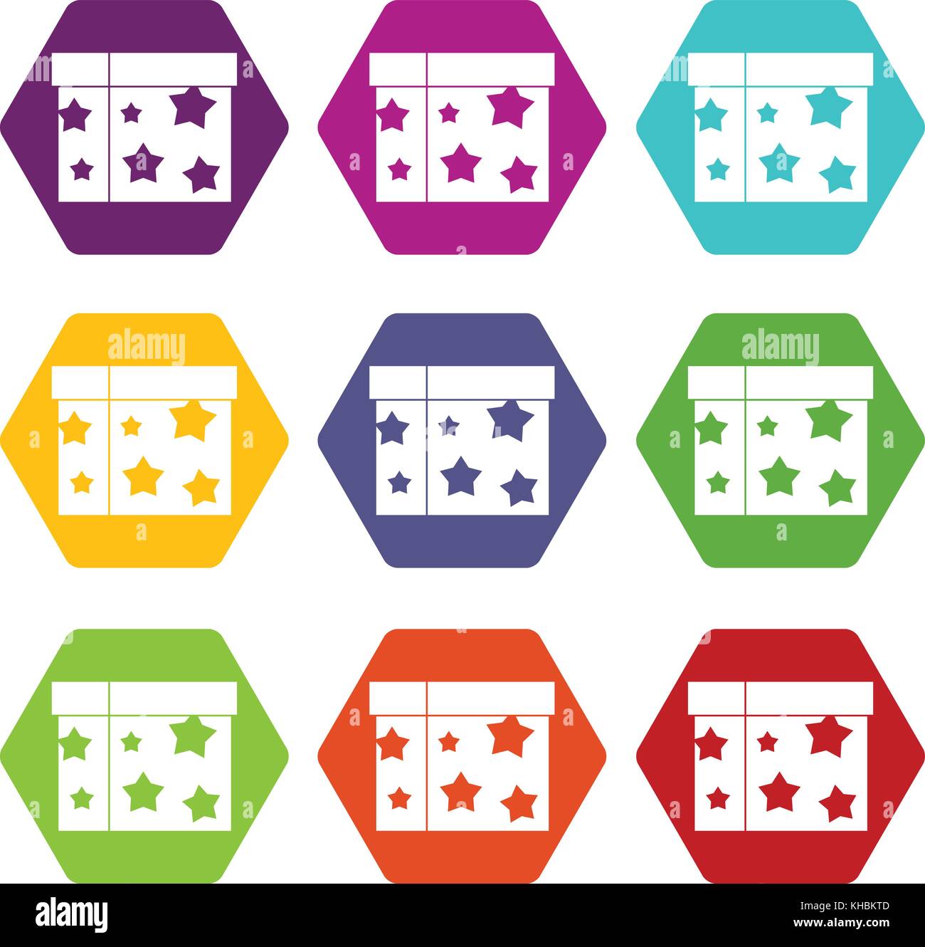 Box magician icon set color hexahedron Stock Vector Image & Art - Alamy