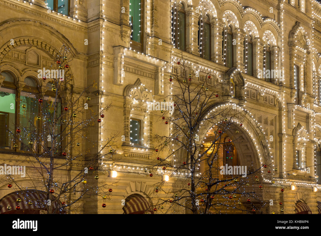 Christmas street lights Stock Photo - Alamy