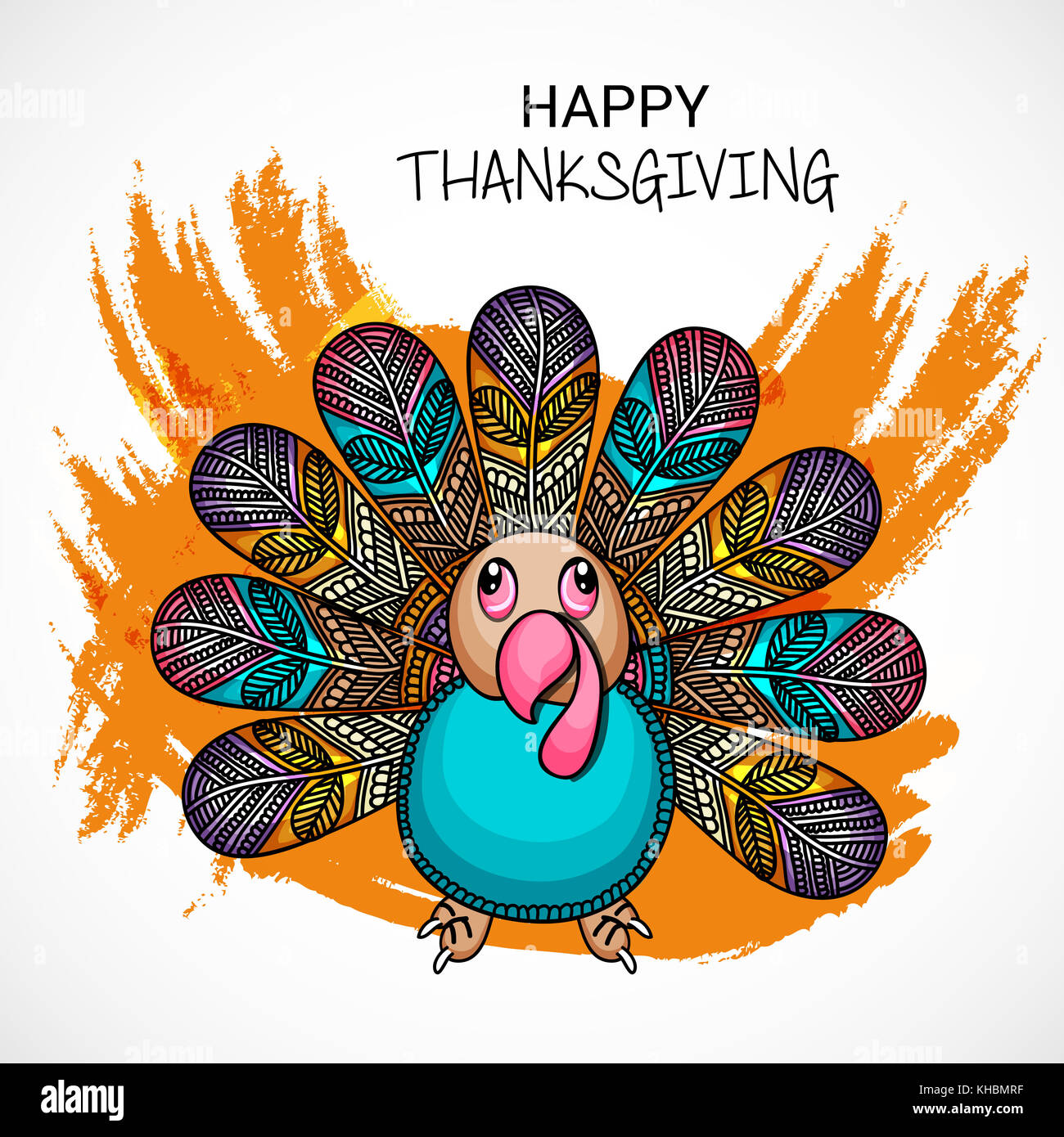 Vector illustration of a Background for Happy Thanksgiving Stock Photo ...