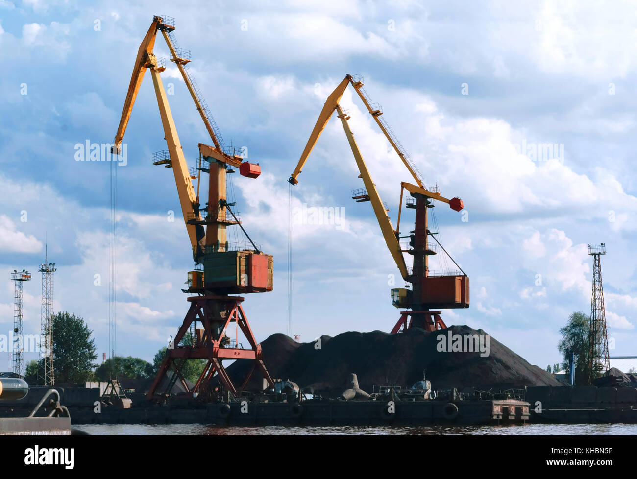 harbour crane, port crane, marine loading and unloading logistics ...