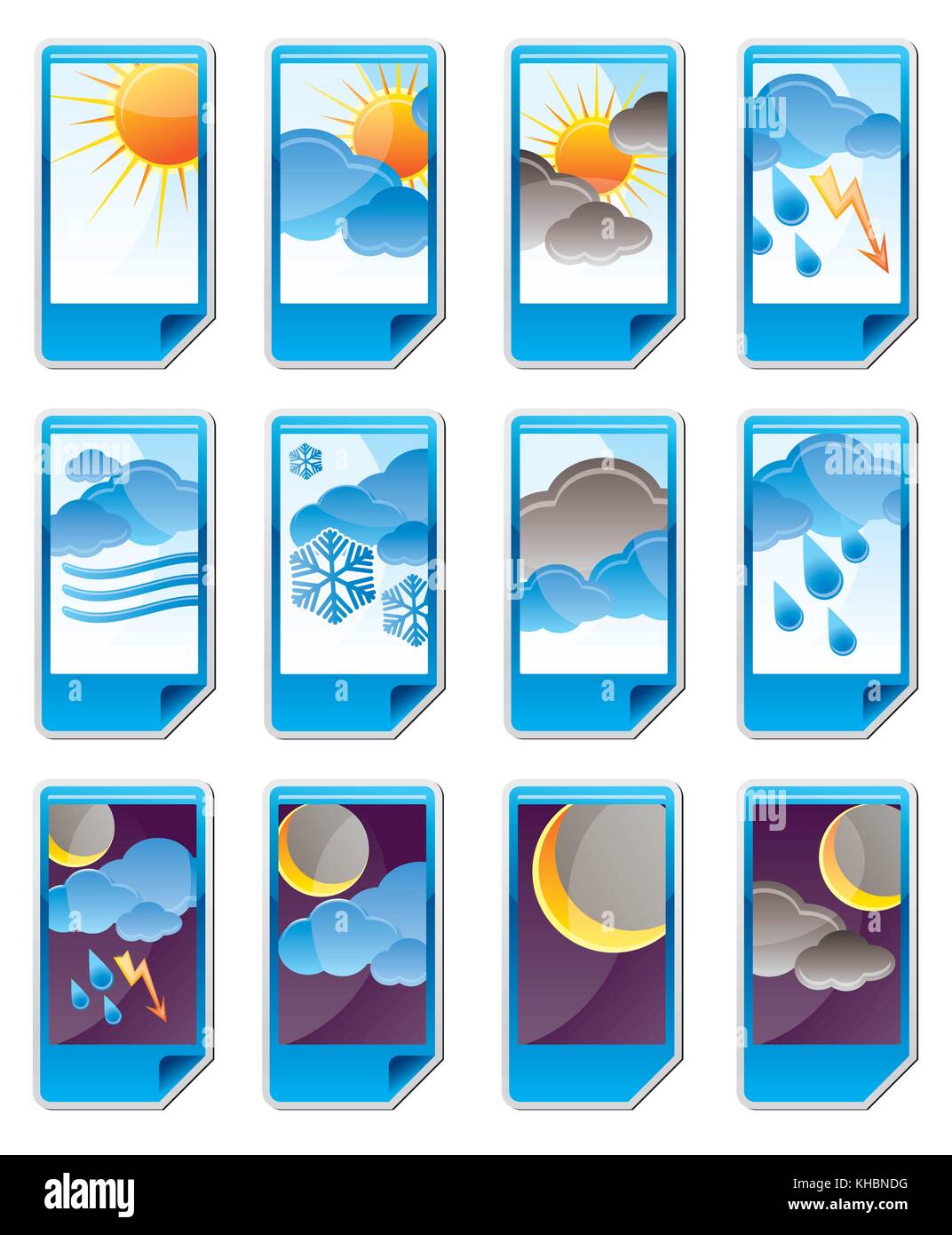 Weather and nature icons vector icon set Stock Vector Image & Art - Alamy