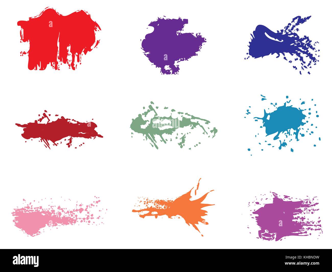 set of grunge vector Stock Vector Image & Art - Alamy