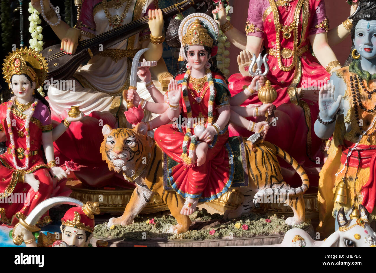 Hindu religious statues on sale on Liberty Avenue in the Richmond Hill