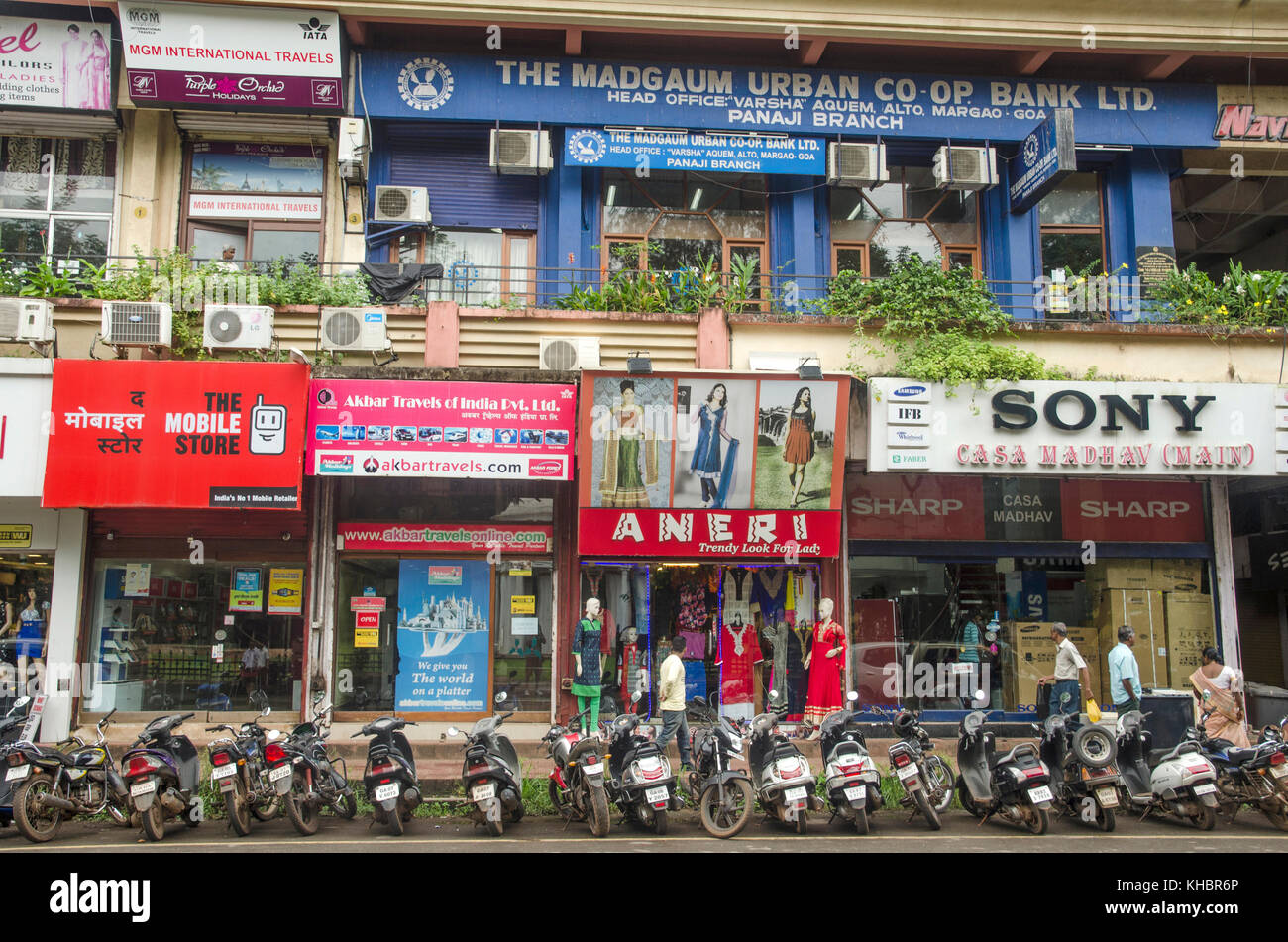 Shopping centre in Panaji, Goa, India Stock Photo