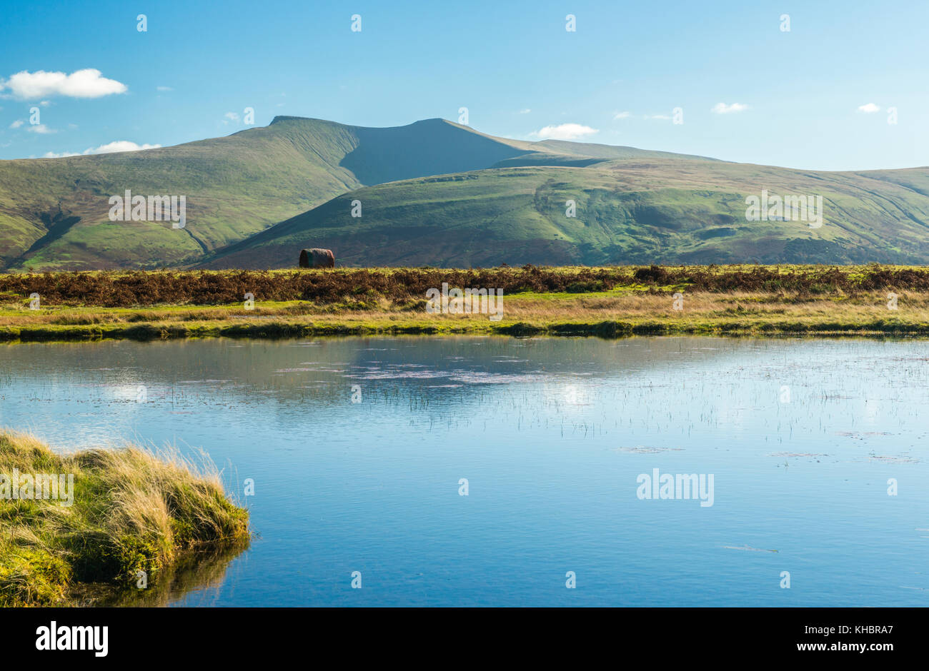 Pen y Fan and Corn Du from Mynydd Illtyd Common Brecon Beacons south