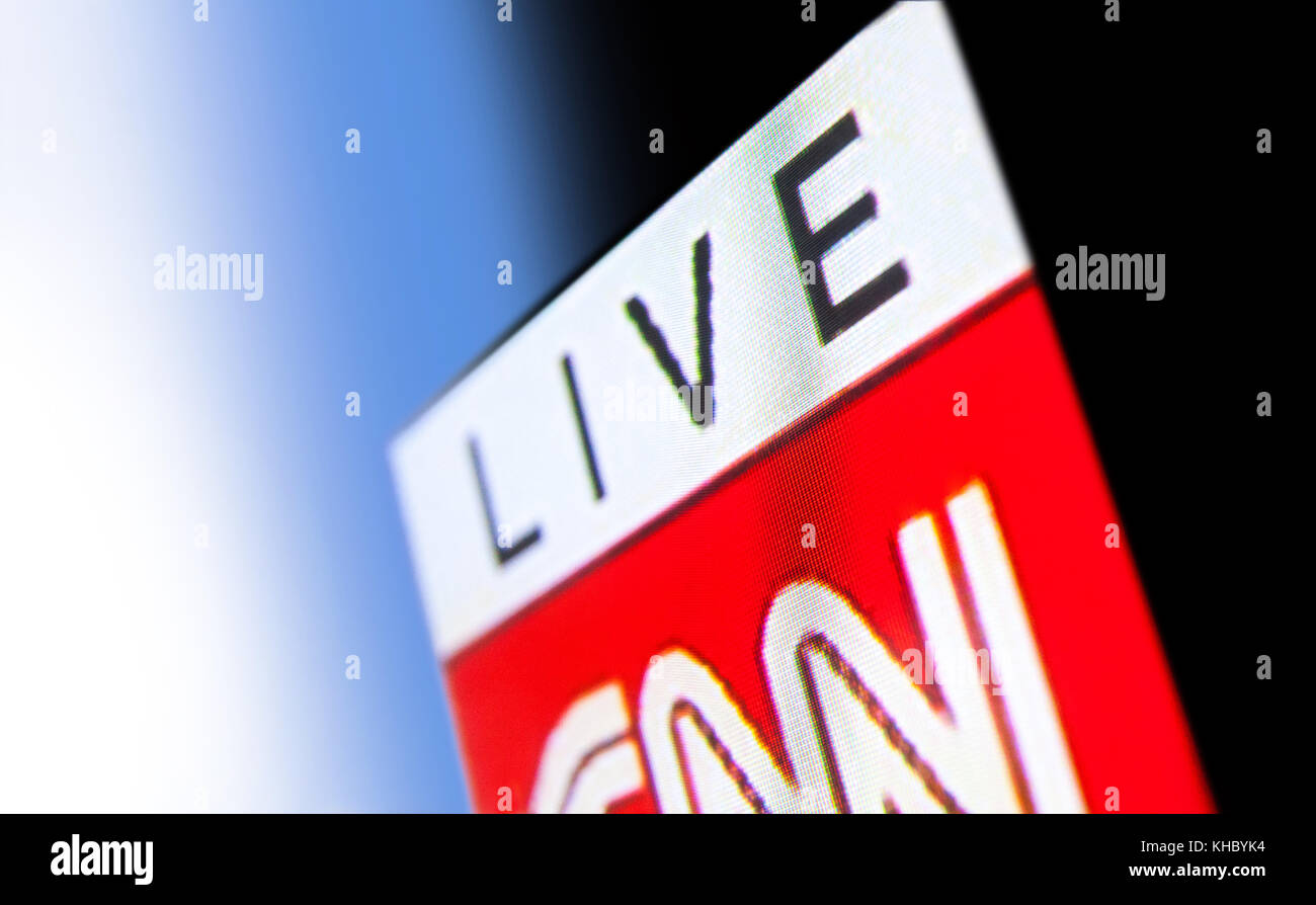 Chisinau Moldova June 17 2017 Photo Of Cnn Logo On A Tv