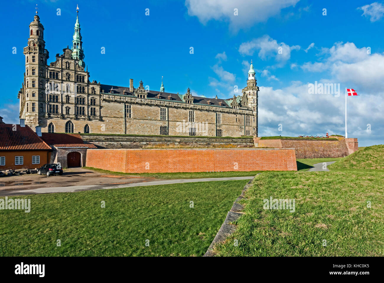 Kronborg Slot (Castle) in Elsinore Denmark Europe Stock Photo