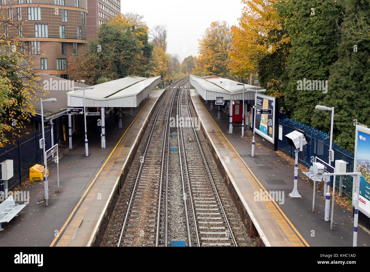 Sidcup Train Line Map Sidcup Rail Station Stock Photo - Alamy