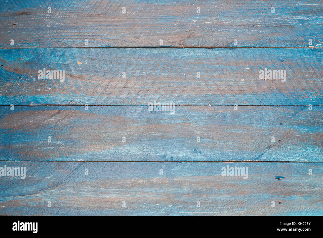 Blue shabby chic wood retro vintage background texture. Stock Photo