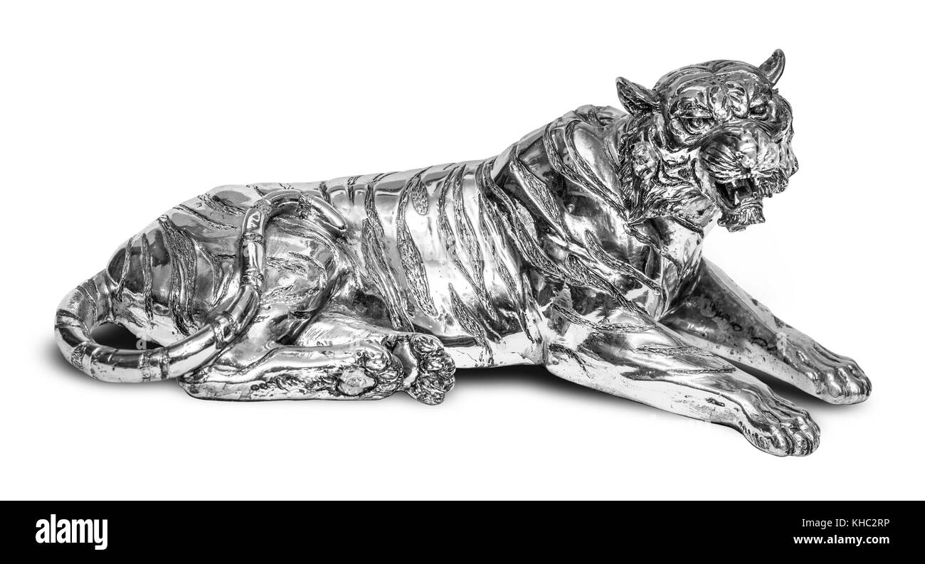 Beautiful tiger isolated on white background with clipping path Stock ...