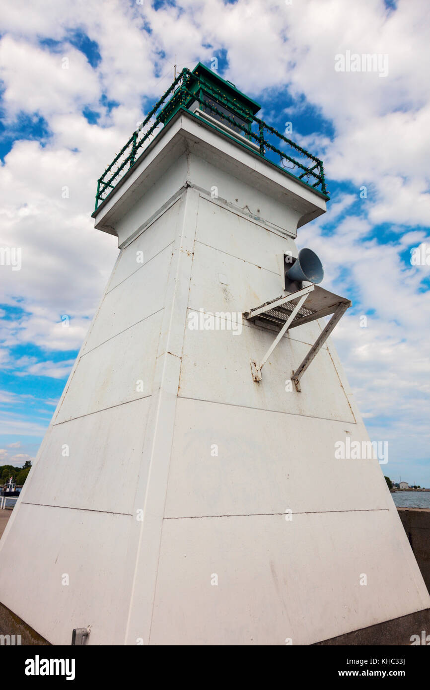 Port Dover Lighthouse by Lake Erie. Ontario, Canada. Stock Photo