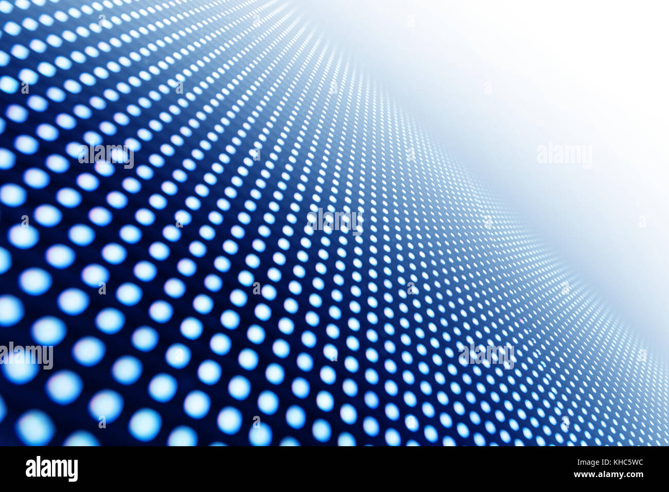 Defocused LED panel in perspective, blur abstract background Stock Photo