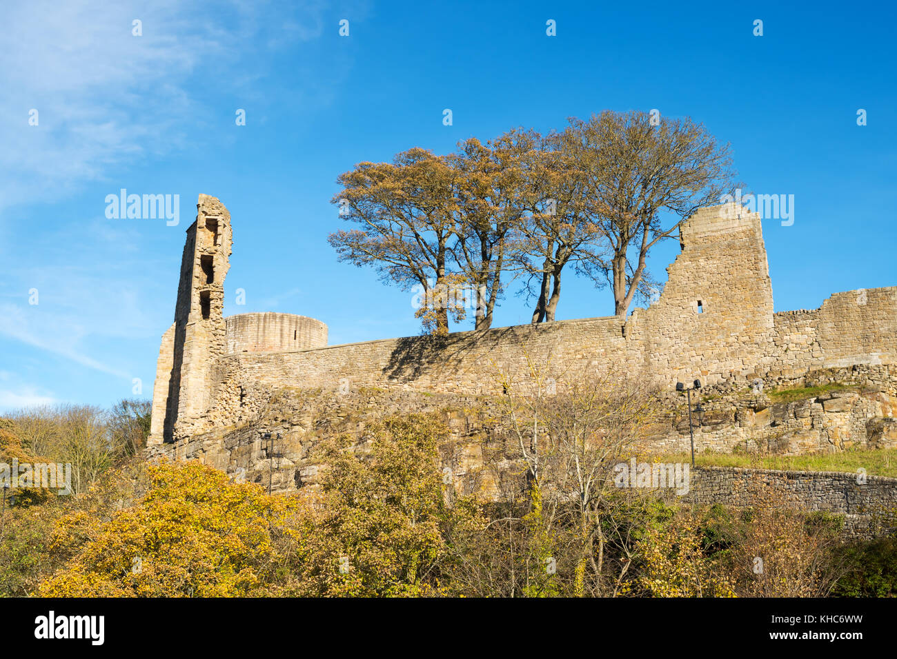 Remains of the town walls and castle, Barnard Castle, Co. Durham