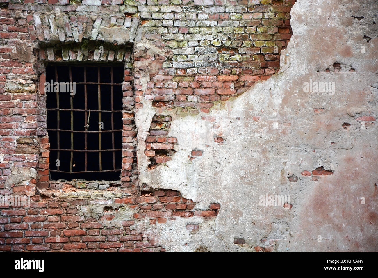 Old window with bars as a background Stock Photo - Alamy
