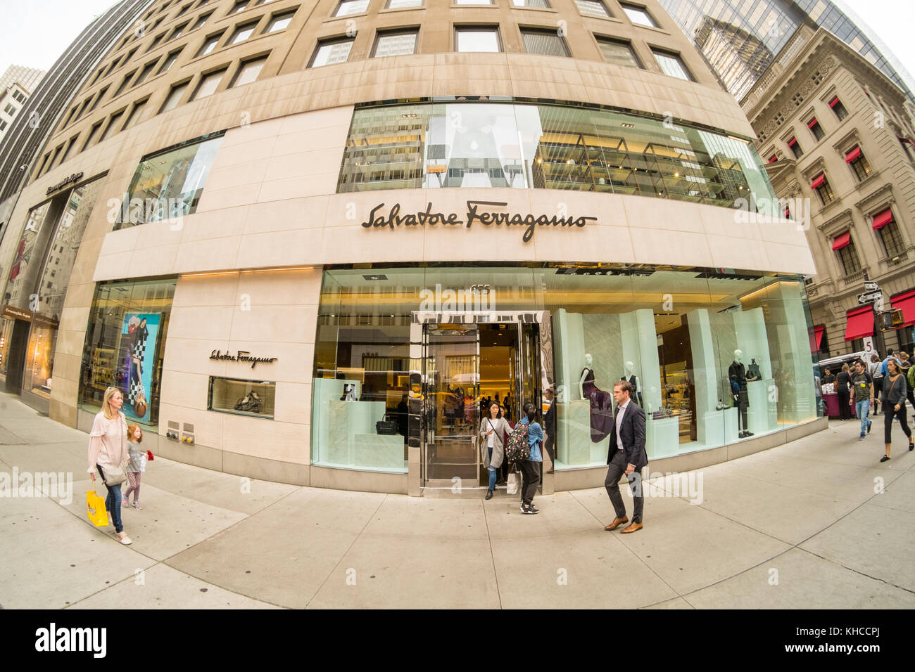 Salvatore Ferragamo store, 5th Avenue, New York City, NYC, New York , NY,  United States of America, USA Stock Photo - Alamy
