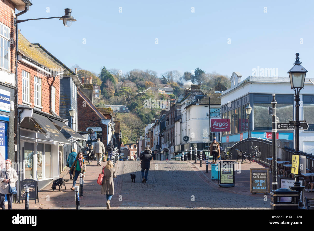 Cliffe High Street, Lewes, East Sussex, England, United Kingdom Stock Photo
