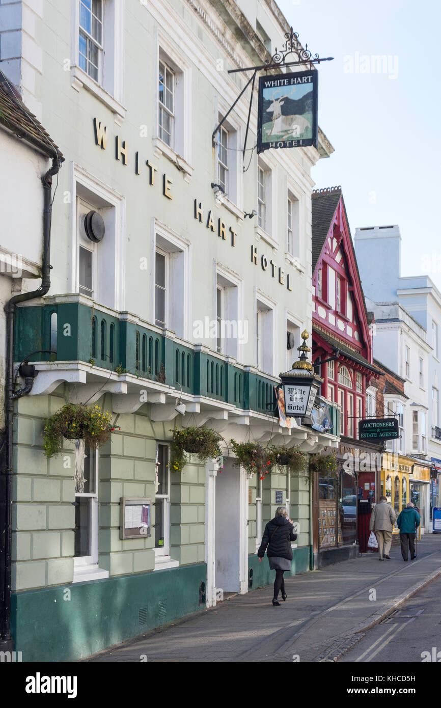 18th century White Hart Hotel, Lewes High Street, Lewes, East Sussex ...