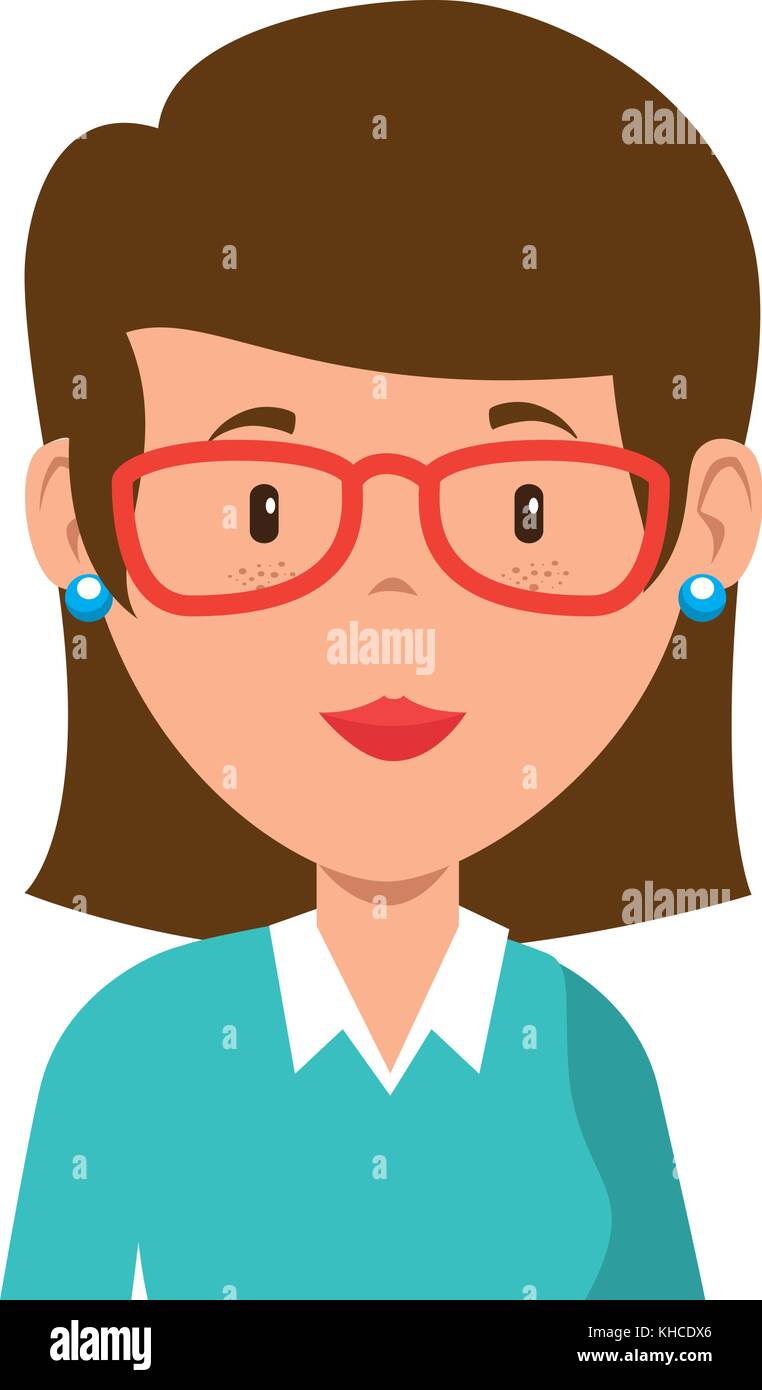 beautiful teacher female avatar character vector illustration design ...